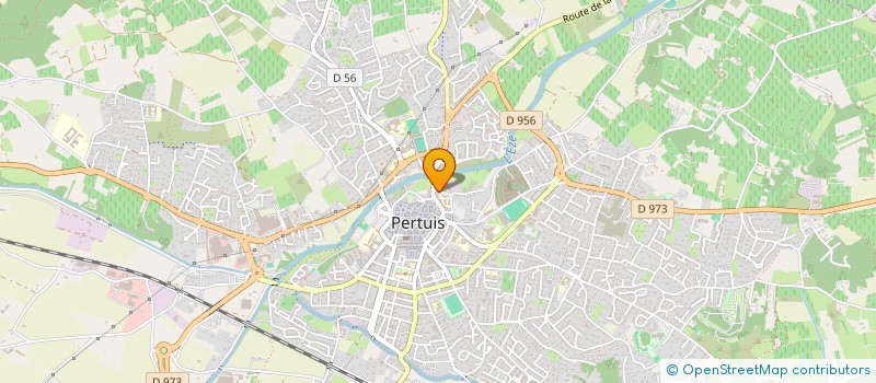 localisation de l'entreprise LUBERON NOUVELLE TOITURE à PERTUIS