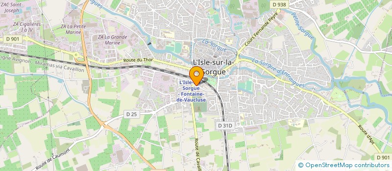 localisation de l'entreprise LUBERON & SORGUES ENTREPRENDRE à L'ISLE-SUR-LA-SORGUE