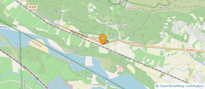 localisation de l'entreprise LUBERON TERRASSEMENT  CHEVAL-BLANC