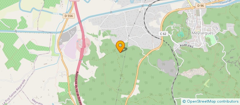 localisation de l'entreprise LUBERON TRAVAUX PUBLICS TERRASSEMENTS  MEYRARGUES