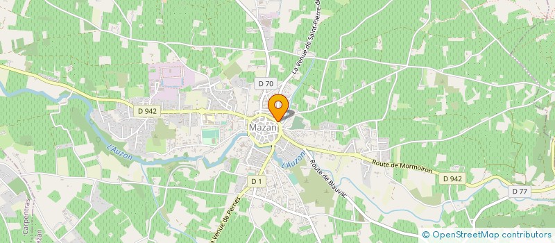 localisation de l'entreprise LUBERON VENTOUX GESTION à MAZAN