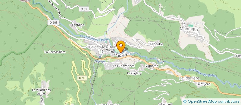 localisation de l'entreprise LUBIARZ  BRIDES-LES-BAINS