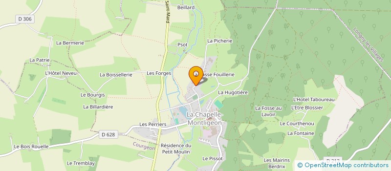 localisation de l'entreprise LUBLE à LA CHAPELLE-MONTLIGEON