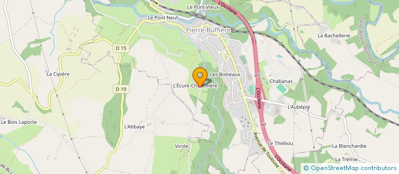 localisation de l'entreprise LUBOUSTAU  PIERRE-BUFFIERE