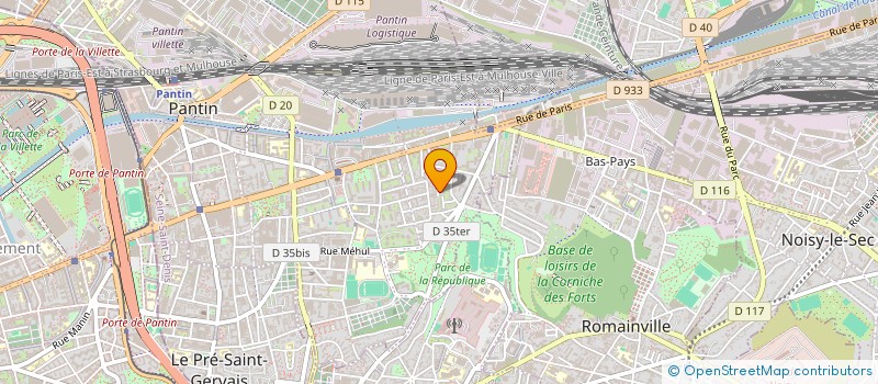 localisation de l'entreprise LUBOV à PANTIN