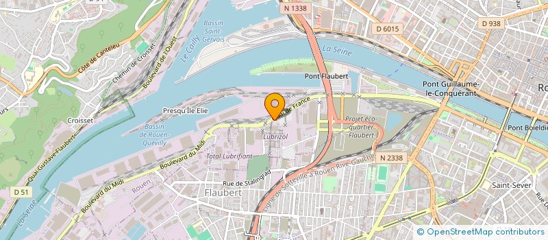 localisation de l'entreprise LUBRIZOL FRANCE  ROUEN