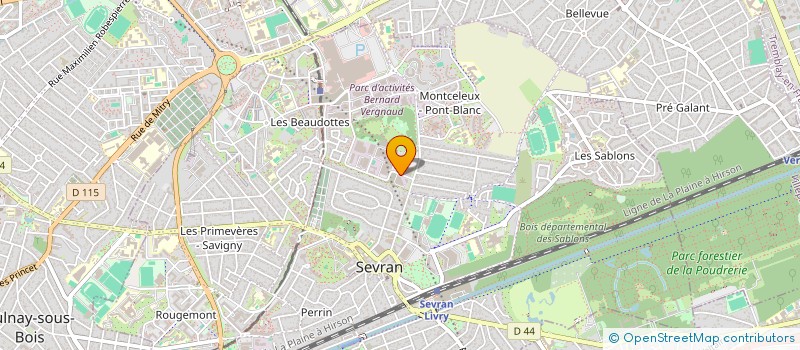 localisation de l'entreprise LUBRO à SEVRAN