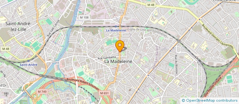 localisation de l'entreprise LUC BAETENS à LA MADELEINE