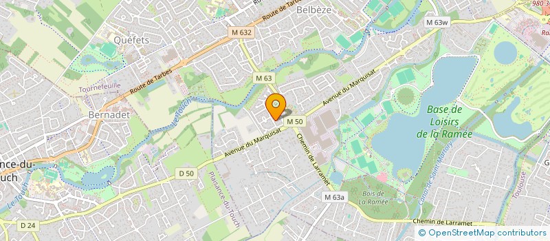 localisation de l'entreprise LUC BERTRAND  TOURNEFEUILLE