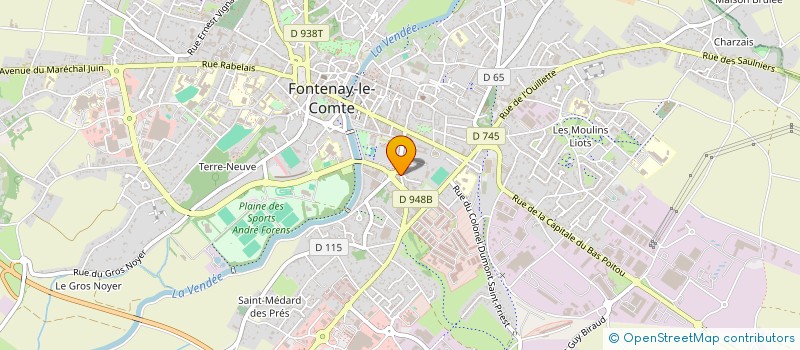 localisation de l'entreprise LUC DISTRIBUTION à FONTENAY-LE-COMTE