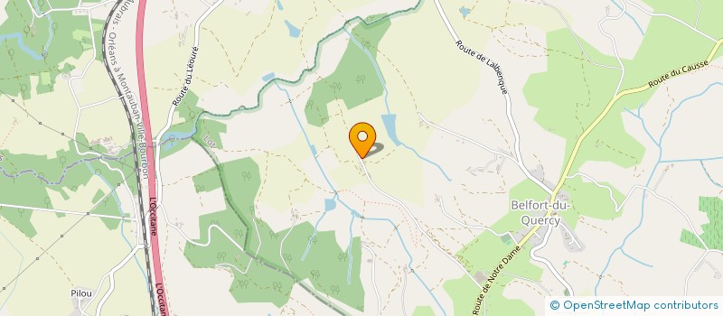 localisation de l'entreprise LUC ENERGIE  BELFORT-DU-QUERCY