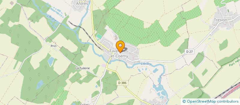localisation de l'entreprise LUC LEPERRE AMENAGEMENT à AUBILLY