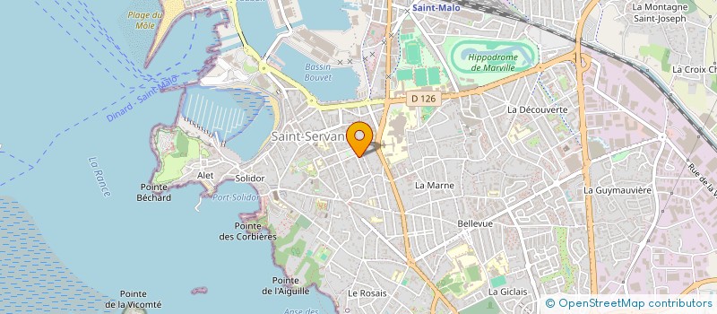 localisation de l'entreprise LUC MORY & ASSOCIES à SAINT-MALO