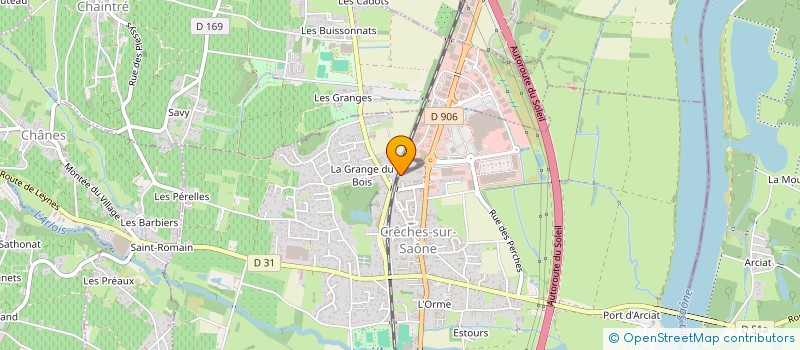 localisation de l'entreprise LUC MOTOS 71 à CRECHES-SUR-SAONE