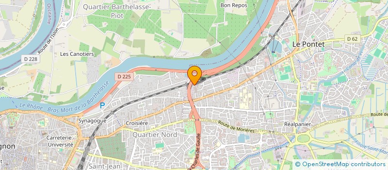 localisation de l'entreprise LUC OLIVIER CREATIONS  LE PONTET