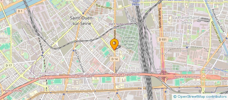 localisation de l'entreprise LUC REN à SAINT-OUEN-SUR-SEINE