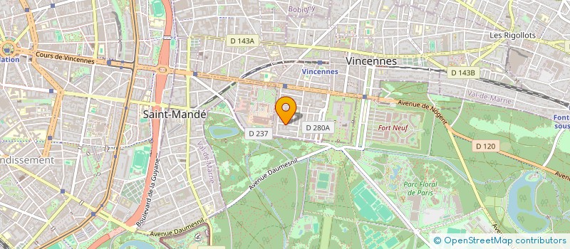 localisation de l'entreprise LUC TERME SA  VINCENNES