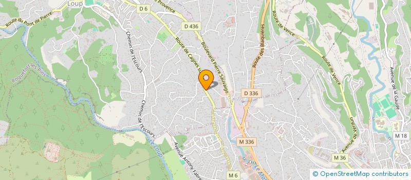 localisation de l'entreprise LUC TIRANTY CONSTRUCTION  LA COLLE-SUR-LOUP