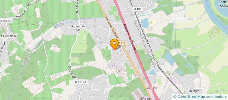 localisation de l'entreprise LUC VAL  CADAUJAC