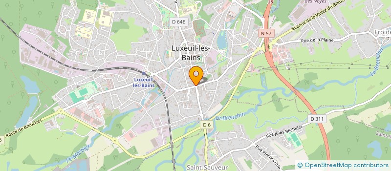 localisation de l'entreprise LUCA  LUXEUIL-LES-BAINS