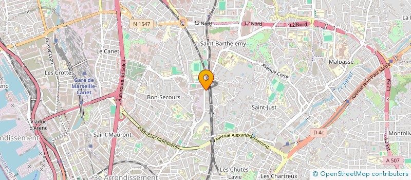 localisation de l'entreprise LUCA BAT à MARSEILLE