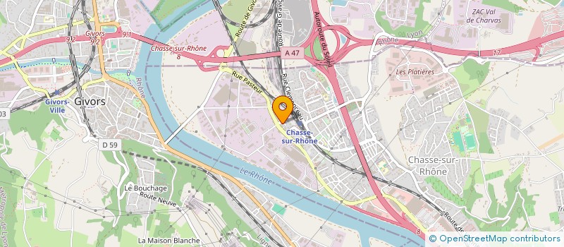 localisation de l'entreprise LUCADE  CHASSE-SUR-RHONE