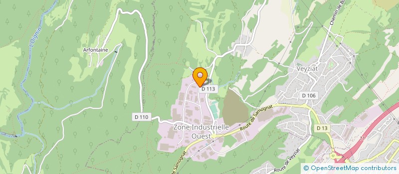 localisation de l'entreprise LUCAL à OYONNAX