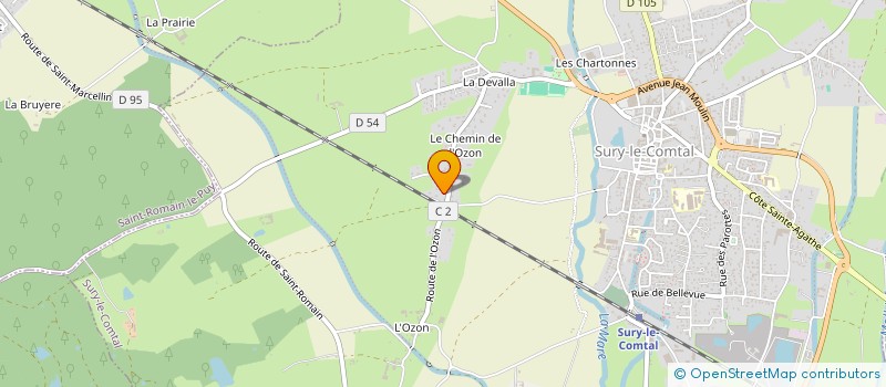 localisation de l'entreprise LUCALEX  SURY-LE-COMTAL