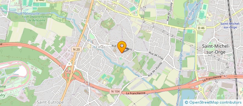 localisation de l'entreprise LUCAM  LINAS