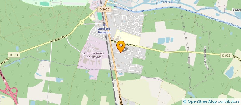 localisation de l'entreprise LUCANAH  LAMOTTE-BEUVRON