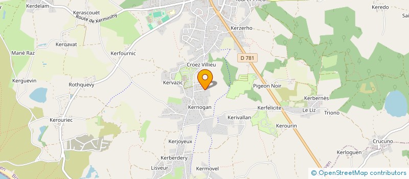 localisation de l'entreprise LUCANAN  ERDEVEN