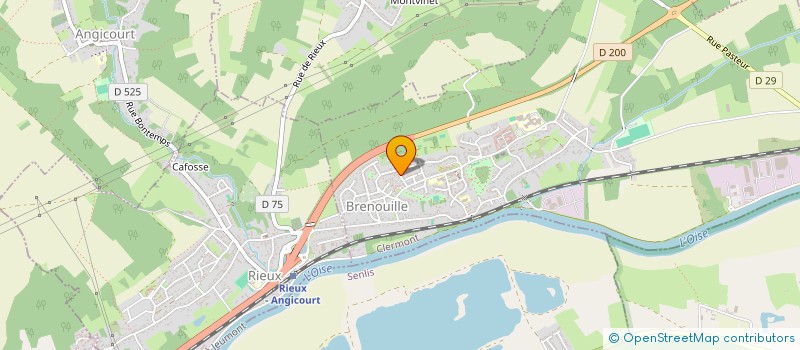 localisation de l'entreprise LUCANE  BRENOUILLE