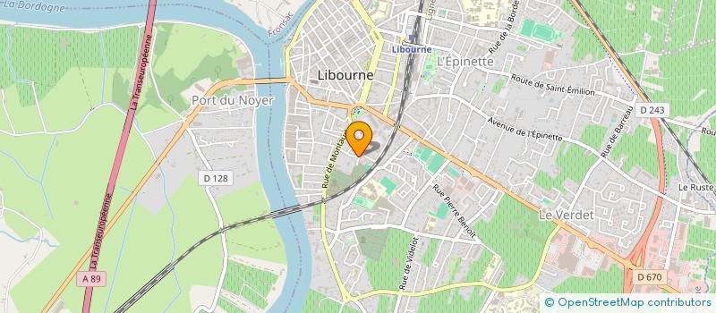 localisation de l'entreprise LUCANE MUSIQUES  LIBOURNE