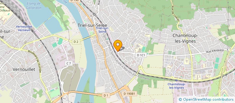 localisation de l'entreprise LUCANE : REVONS MUSIQUE ENSEMBLE  TRIEL-SUR-SEINE