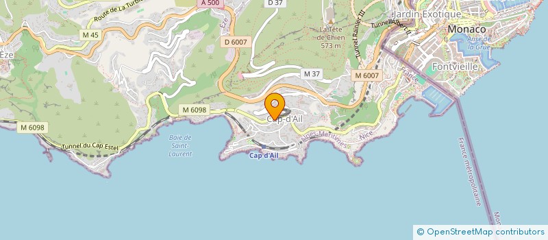 localisation de l'entreprise LUCANGE  CAP-D'AIL