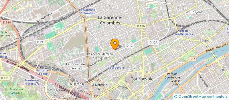 localisation de l'entreprise LUCANO à COURBEVOIE
