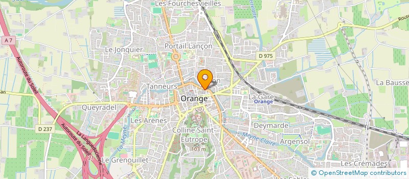 localisation de l'entreprise LUCARO  ORANGE