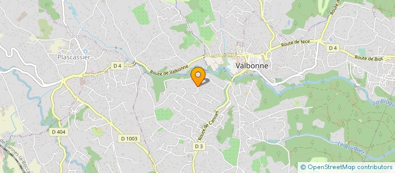 localisation de l'entreprise LUCART à VALBONNE