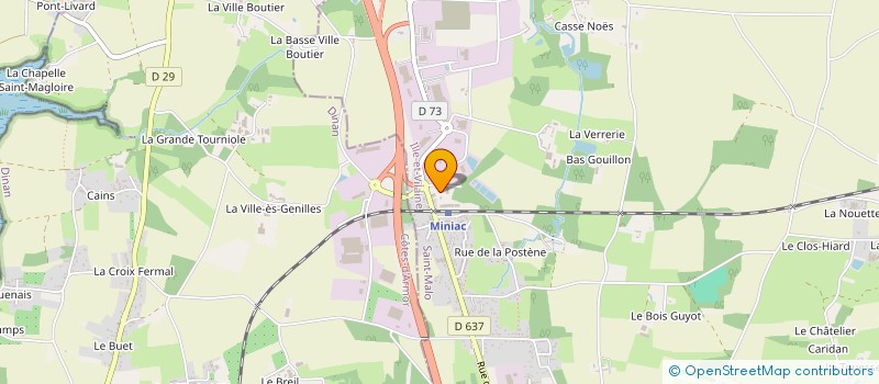 localisation de l'entreprise LUCAS 12  MINIAC-MORVAN