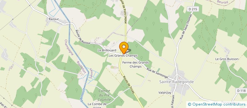 localisation de l'entreprise LUCAS à SAINT SULPICE D'ARNOULT