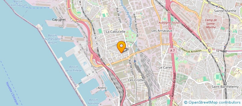 localisation de l'entreprise LUCAS à MARSEILLE