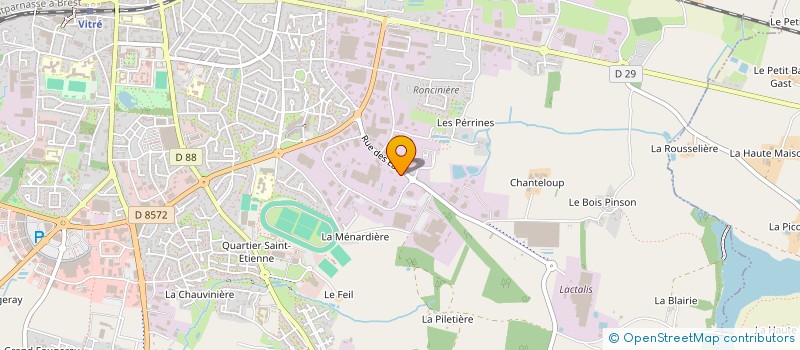 localisation de l'entreprise LUCAS 5 à VITRE