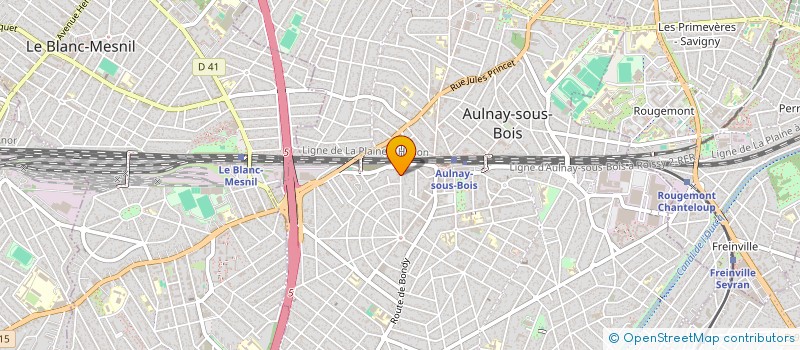 localisation de l'entreprise LUCAS à AULNAY-SOUS-BOIS