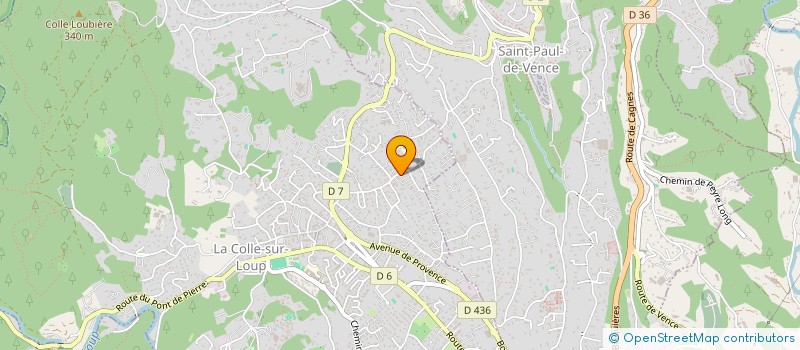 localisation de l'entreprise LUCAS  LA COLLE-SUR-LOUP