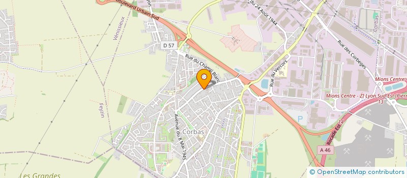 localisation de l'entreprise LUCAS à CORBAS