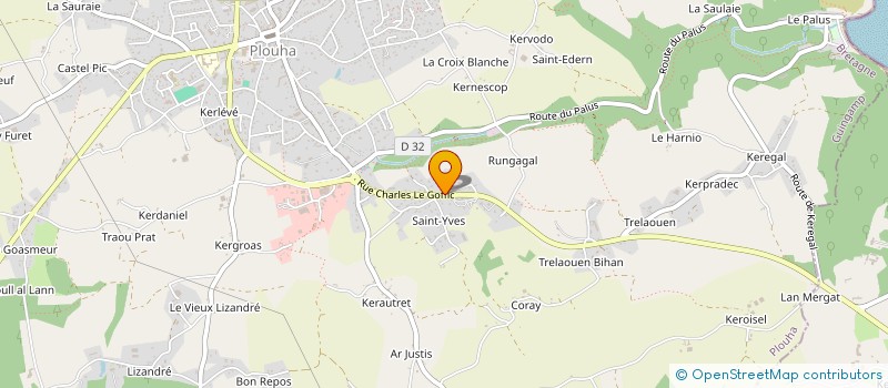 localisation de l'entreprise LUCAS ARCHITECTEUR à PLOUHA