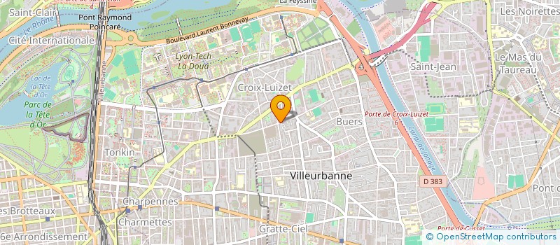 localisation de l'entreprise LUCAS CONCEPT CAR  VILLEURBANNE