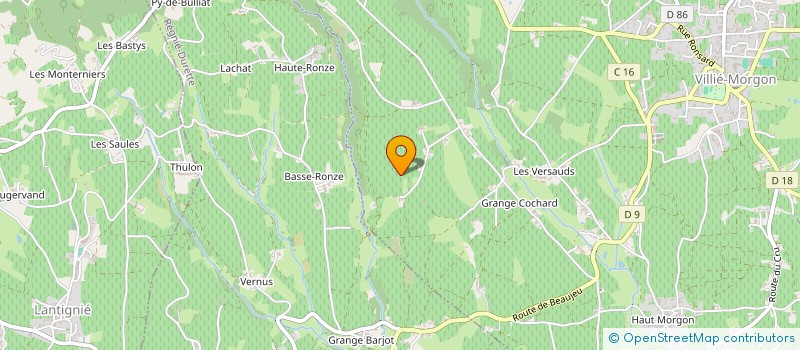 localisation de l'entreprise LUCAS ELECTRICITE  VILLIE-MORGON