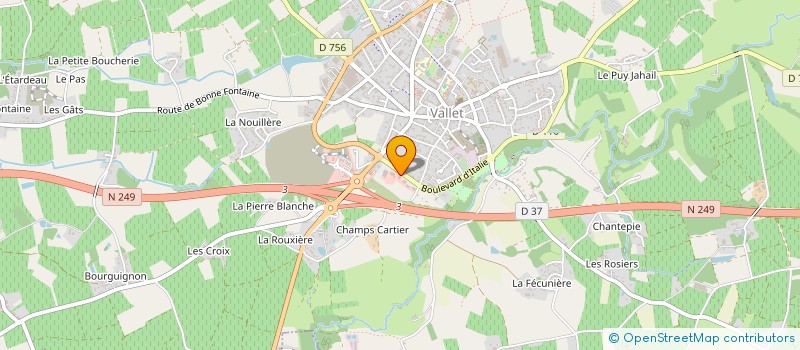 localisation de l'entreprise LUCAS GIRAULT ASSOCIES à VALLET