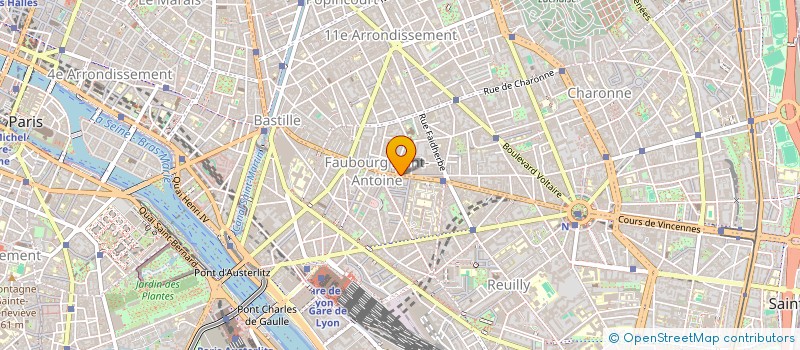 localisation de l'entreprise LUCAS INC.  PARIS 11